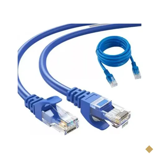 Cabo de Rede RJ-45 CAT5 3m Azul - AGOLD