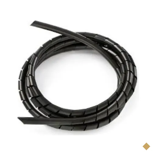 Organizador de Cabos Spiral 2m (19,1mm) 3/4 Preto - FRONTEC@