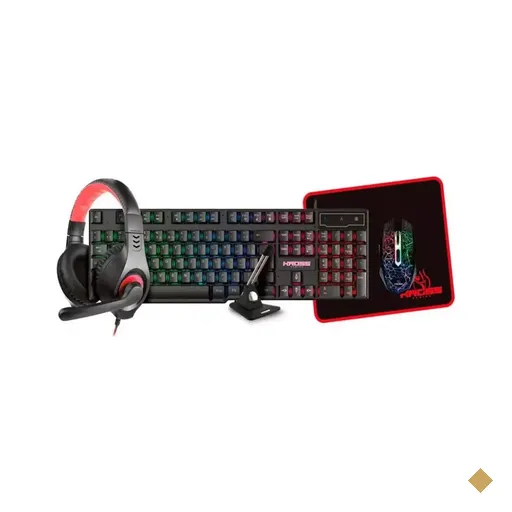 Kit Gamer Kross 5 em 1 (Teclado, Mouse, Headset, MousePad e Mouse Bungee)…