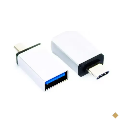 Adaptador USB A 3.0 Fêmea x Tipo C Macho OTG Branco Storm