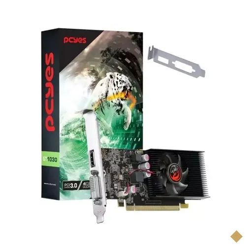 Placa de Vídeo PCYes GeForce GT 1030 Low Profile 4GB DDR4 64-bit PCI Express…