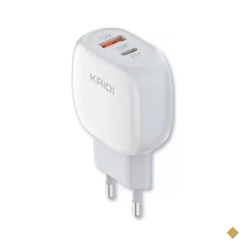 Carregador Universal 20W 2 portas (USB e USB Tipo-C) KD-106 - Kaidi