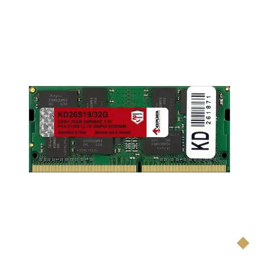 Memória Notebook KeepData 32GB DDR4 SO-DIMM 2666MHz 1.2V