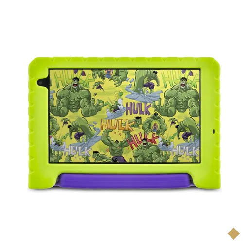 Tablet Infantil Hulk 8" Wi-Fi 6GB RAM 64GB Android 13 Octa-Core Câmeras 5MP e…