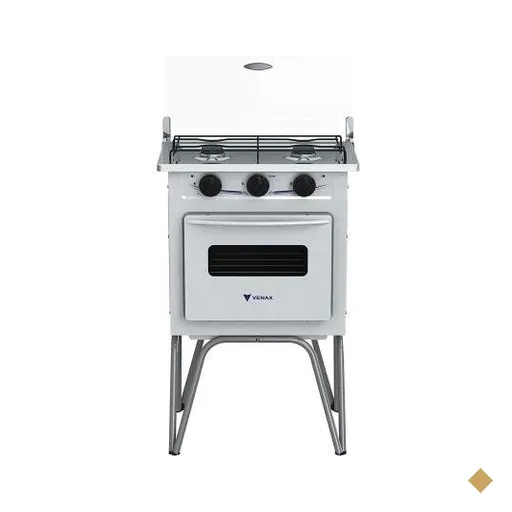 Fogão 2 Bocas Venax Gemini Tampa De Vidro Branco Gás GLP