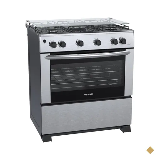 Fogao 5 Bocas Venax Gaudi Mesa Inox GIII Inox Gas GLP