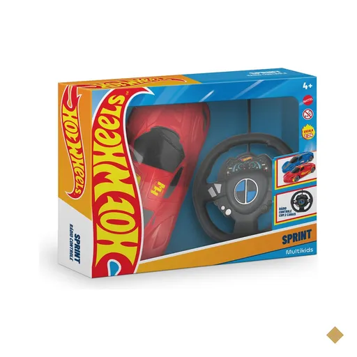 Hot Wheels Carro RC Vermelho 2 Canais Multikids - BR2470