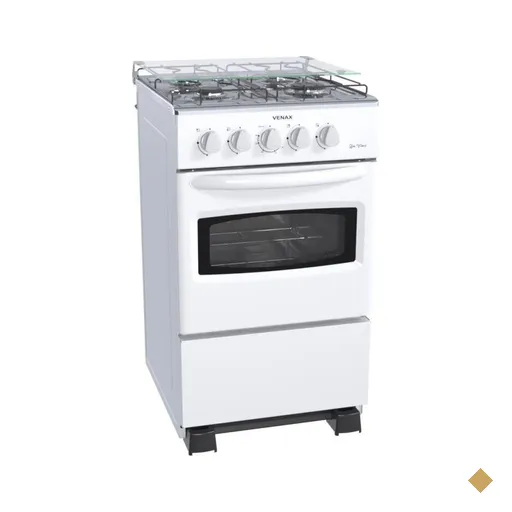 Fogão 4 Bocas Venax Da Vinci Mesa Inox Giii Branco GLP