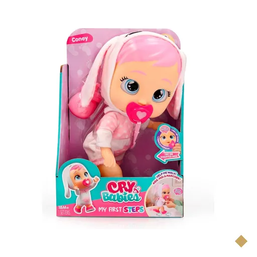 Boneca Cry Babies Meus Primeiros Passos Coney Multikids - BR2728