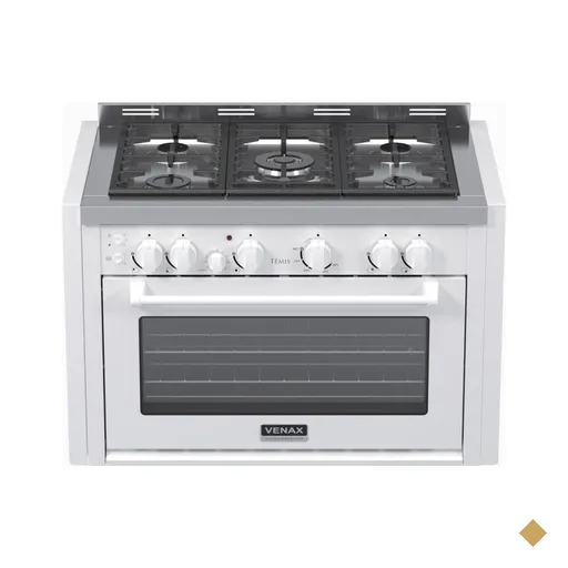 Fogao de Embutir 5 Bocas Venax Temis Branco Gas GLP