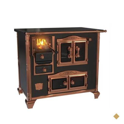 Fogao A Lenha N 2 Princess Premium Preto Rose Gold Saída Direita ou Esquerda