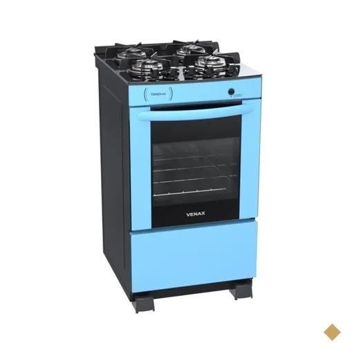 Fogao A Gas Delplus Vitreo Bl 4 Q Azul Gas GLP