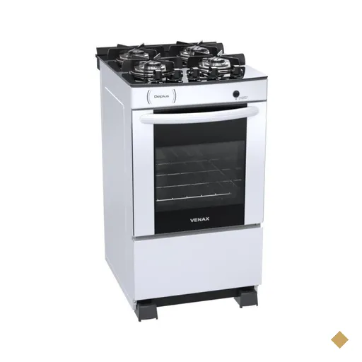 Fogao A Gas Delplus Vitreo Bl 4 Q Branco Gas GLP