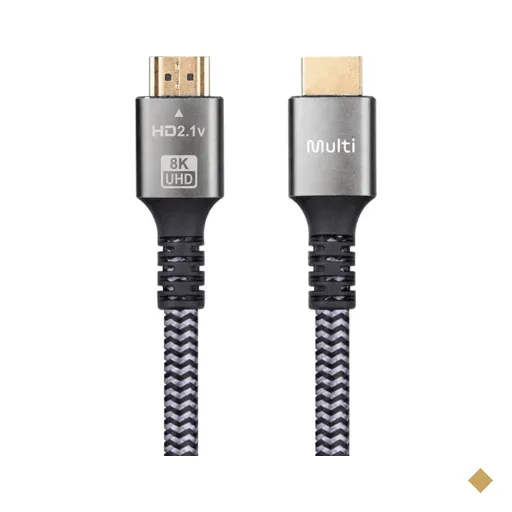Cabo HDMI 8K de Nylon Cinza Multi - WI522