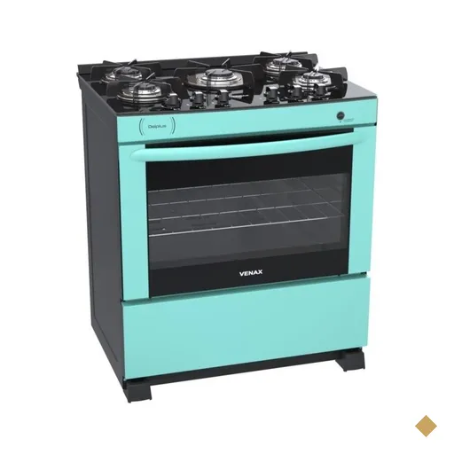Fogao A Gas Delplus Vitreo Bl 5 Q Verde Gas GLP
