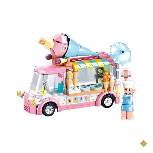 Blocos de Montar Carrinho de Sorvete Cubic 145 Pcs Multikids - BR2279OUT…