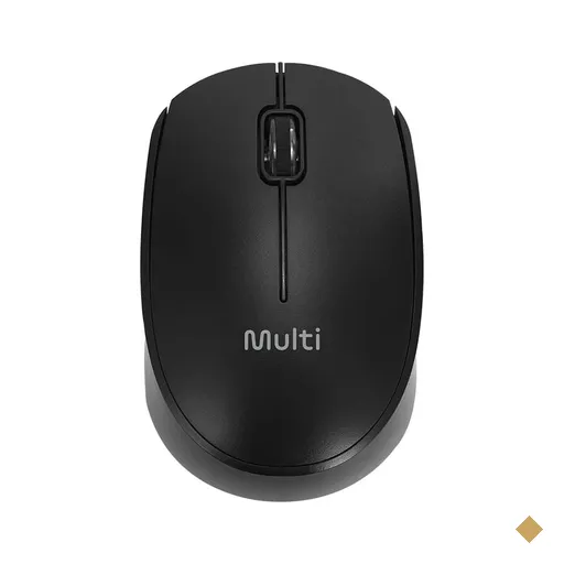 Mouse Sem Fio USB 2.4GHZ 1600 DPI Preto Multi - MO602