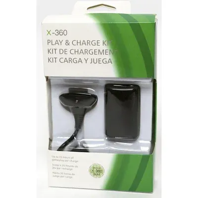 Carregador E Bateria Para Controle X Box 360
