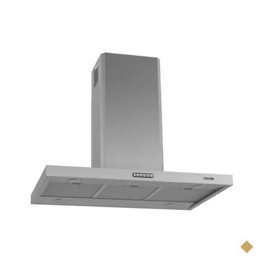 Coifa Ilha Retangular 90cm 3 Velocidades Inox Nardelli
