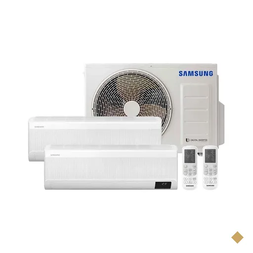 Ar Condicionado Multi Bi Split Samsung Wind Free 18000 BTUs (2x9000)…