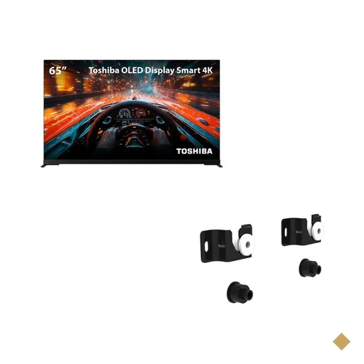 Smart TV OLED 65 4K Toshiba + Suporte Universal para TV Multi 13 a 100