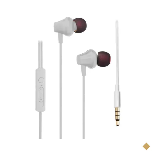 Fone de Ouvido Intra-Auricular Pulse PowerBass Branco com Fio - PH331OUT…