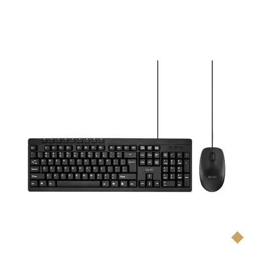 Kit Teclado e Mouse Com Fio 180cm USB 1200 DPI Preto Multi - TC610