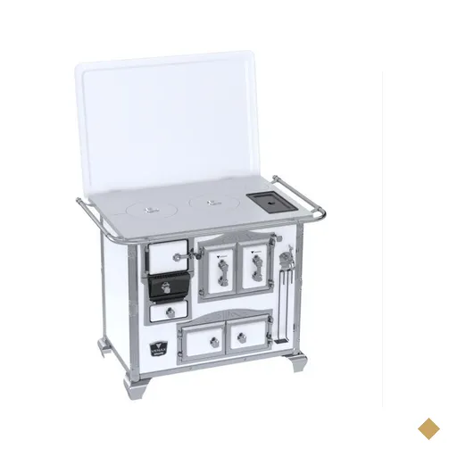 Fogao A Lenha N 2 Gab Sec XV Chapa De Aluminio Branco Saída Direita
