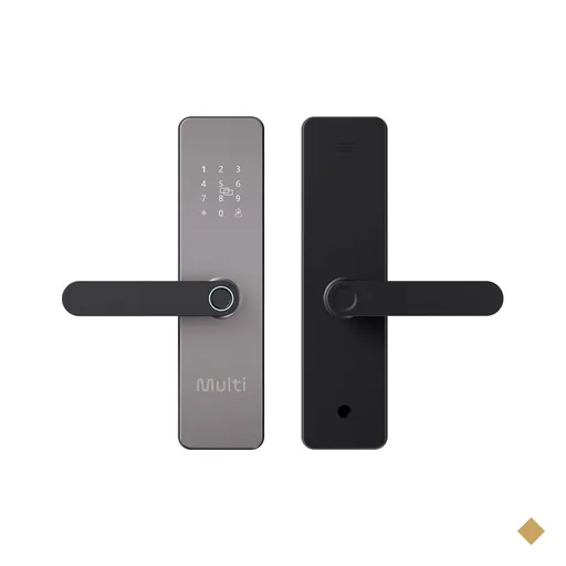 Fechadura Eletrônica Smart Cinza Multi - SE242B