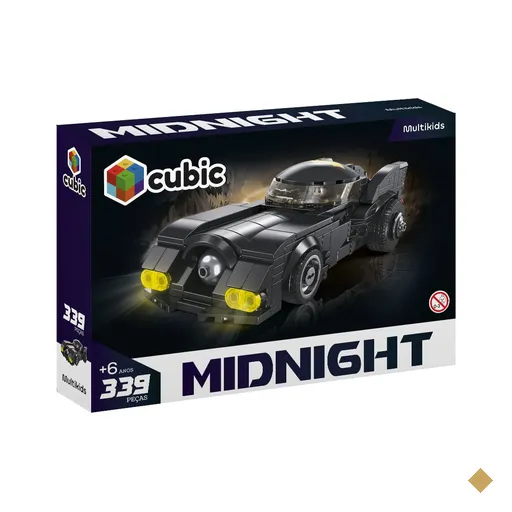 Blocos de Montar Cubic Carro Midnight 339 Peças Multikids - BR2626