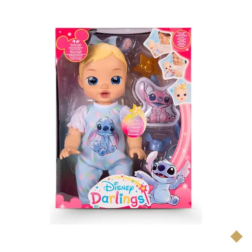 Boneca Disney Darlings Stitch Lilo & Stitch com Sons Reais e Luzes Multikids -…