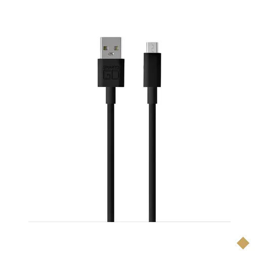 Smartogo Cabo Micro USB Blindado 1,2 Metros Preto - WI404OUT [Reembalado]