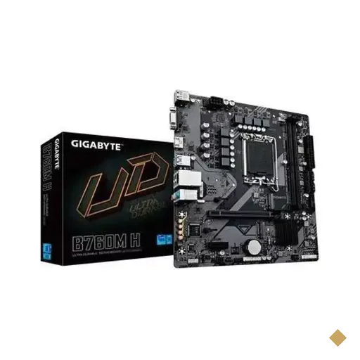 Placa Mãe Gigabyte B760M H DDR5 (LGA 1700/Intel B760/M.2)