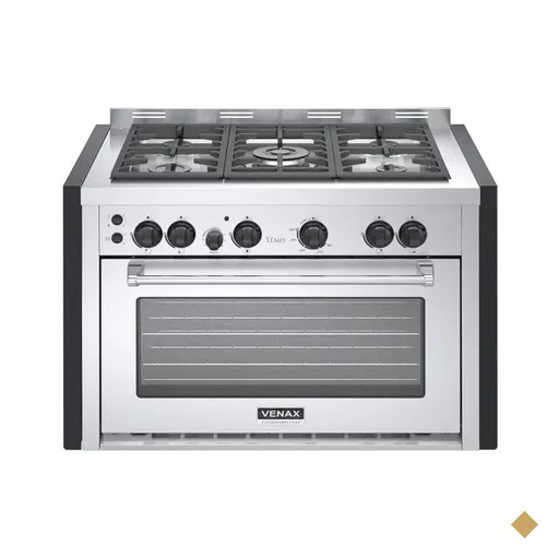 Fogao A Gas De Embutir 5 Bocas Venax Temis Inox