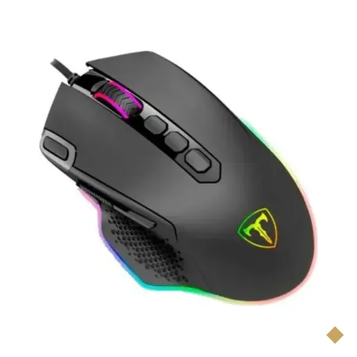 Mouse Gamer T-Dagger Bettle RGB 10 Botões 8000dpi USB Preto
