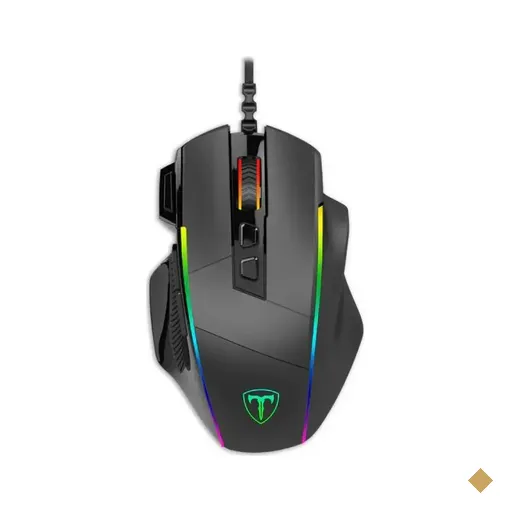 Mouse Gamer T-Dagger Roadmaster RGB 8000dpi USB Preto