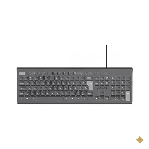 Teclado PCYES Soft PTOSF2AB USB Preto