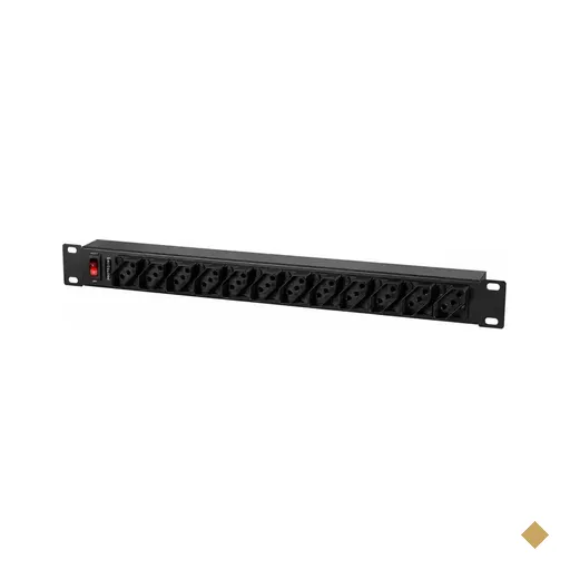 Régua de Tomadas para Rack Intelbras EPR 212+ 19″ 1U, 12 Tomadas, 10A…