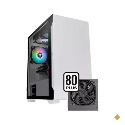 Gabinete Thermaltake S100 TG Snow Edition, Lateral em Vidro Temperado, 1 Fan…