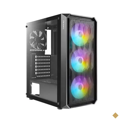 Gabinete Antec NX292 ARGB, Vidro Temperado, 4 Fans RGB, ATX Preto