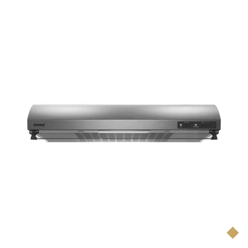 Depurador de Ar Consul 80 cm Inox 5 e 6 bocas silencioso com filtro lavável -…