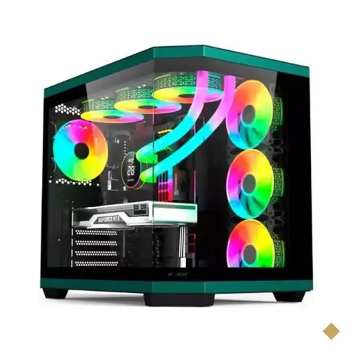 Gabinete Gamer Acer Aquário V950BK, Frente e Lateral em Vidro Temperado, Preto