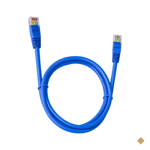 Cabo de Rede Patch Cord CAT6 U/UTP RJ45 1m Azul - Pluscable PC