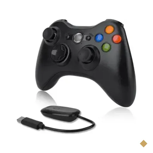 Joystick Sem Fio Compatível XBOX 360 Dupla Vibração 2.4g