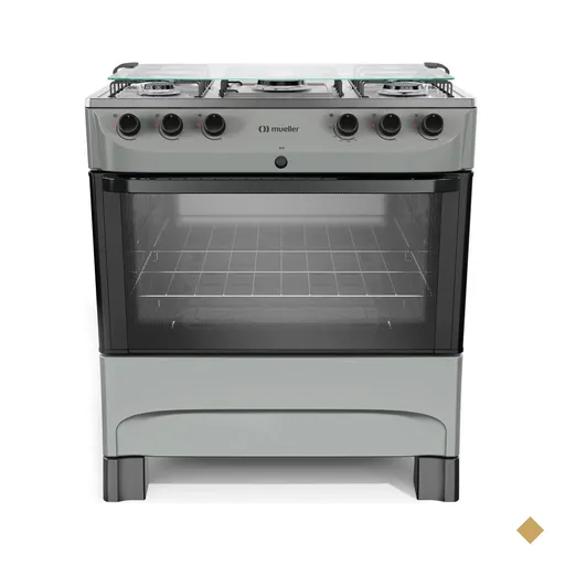 Fogão Mueller 5 bocas Titânio com acendimento automático MFI5BB