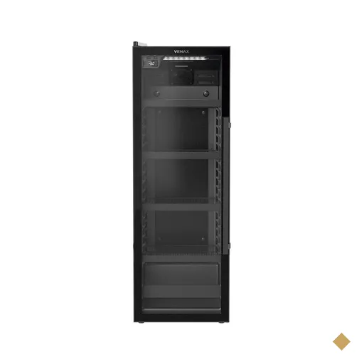 Cervejeira Venax 209L Top Light Preto Porta Invertida