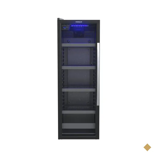 Cervejeira Venax 209L Blue Light Preto Porta Invertida