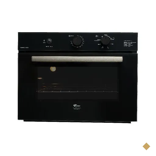 Forno a Gás de Embutir Fischer Infinity 50 Litros Preto