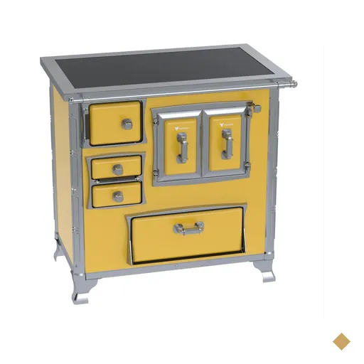 Fogao a Lenha Venax GII n 1 Sec XVIII Premium Amarelo Gab SD