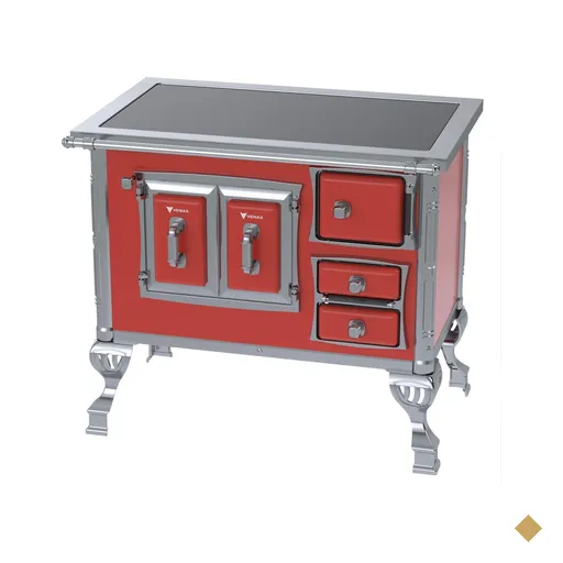 Fogao a Lenha Venax GII n 1 Sec XVIII Premium Vermelho SE